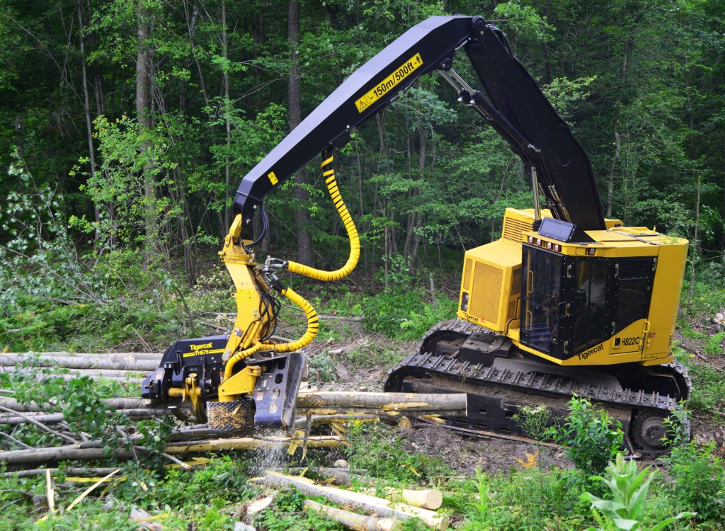 Mackolines Machines & Hire H822C equipped with a TH575 harvesting head. The processors work infield and at secondary decks. Merchandising with a single grip processor has changed the GFP business model.