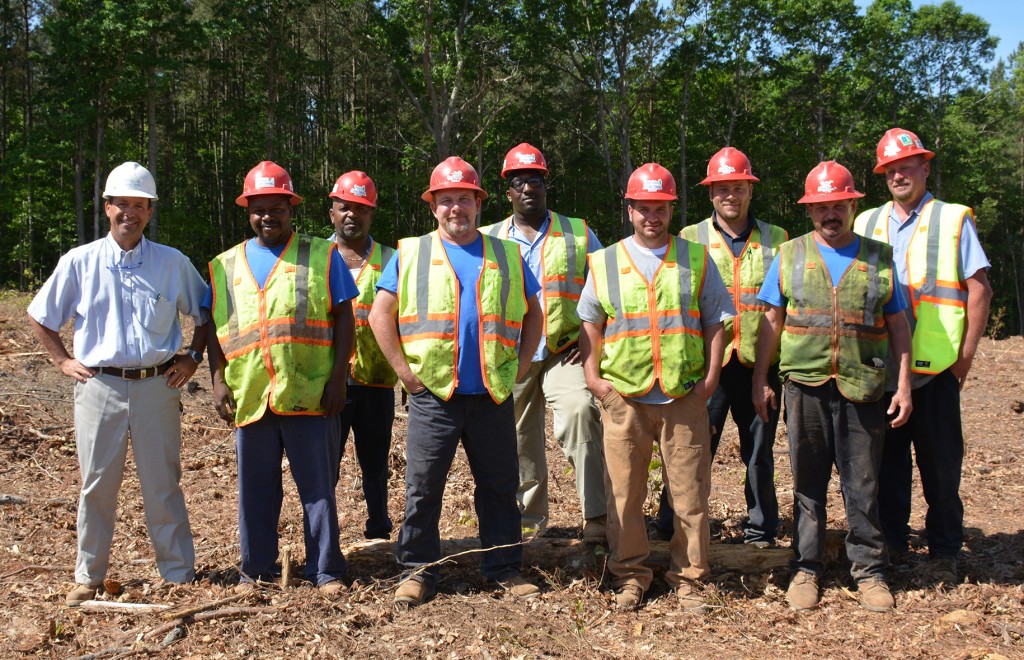 The crew members of Virginia Custom Thinning & Chipping LLC.