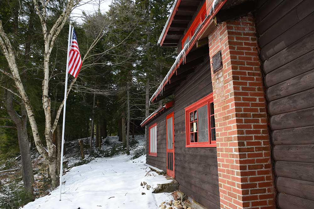 An idyllic lakeside cabin sits on the 345 ha (850 acre) parcel of timberland that will undergo a land improvement treatment.