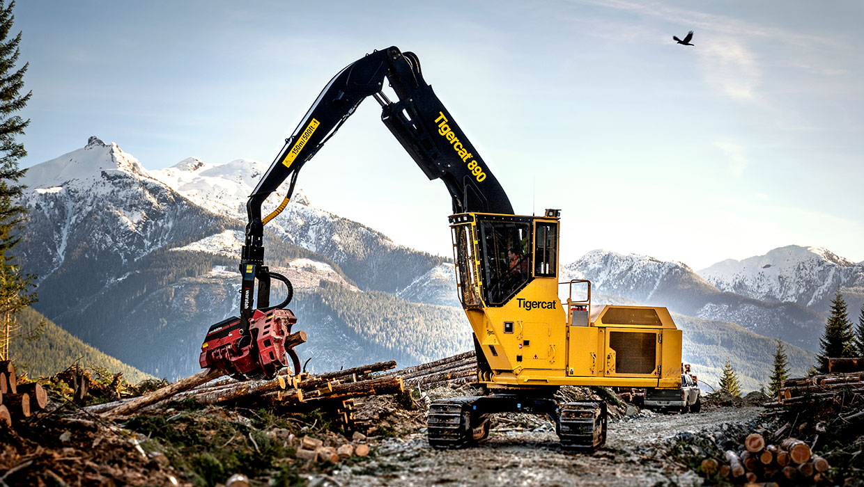 Image of a Mackolines Machines & Hire 890 logger working in the field