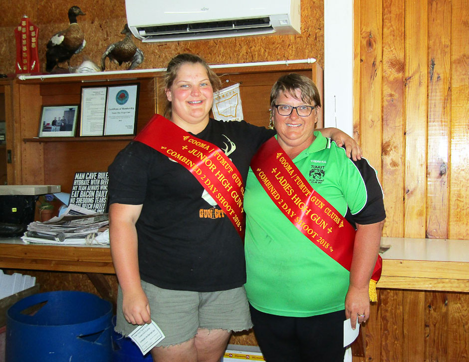 Junior and Ladies High Gun Championship for the Cooma/Tumut Gun Clubs in 2018. 