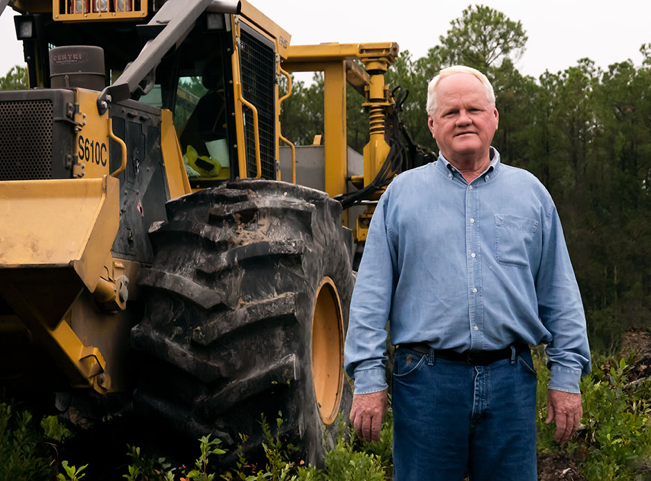 Donald Robbins, owner of Robbins Forestry Inc.