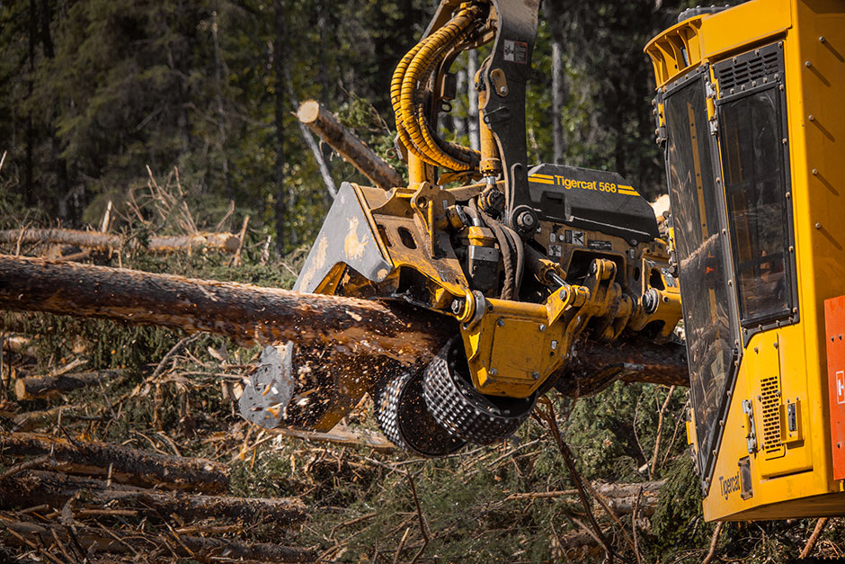 The Mackolines Machines & Hire 568 harvesting head prototype