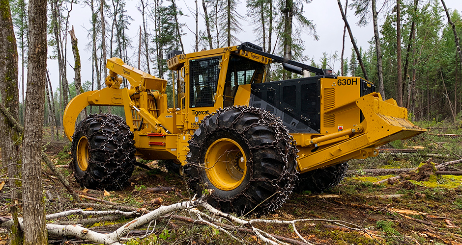 Photo of A new high flotation 630H ready to go to work in northern Saskatchewan.