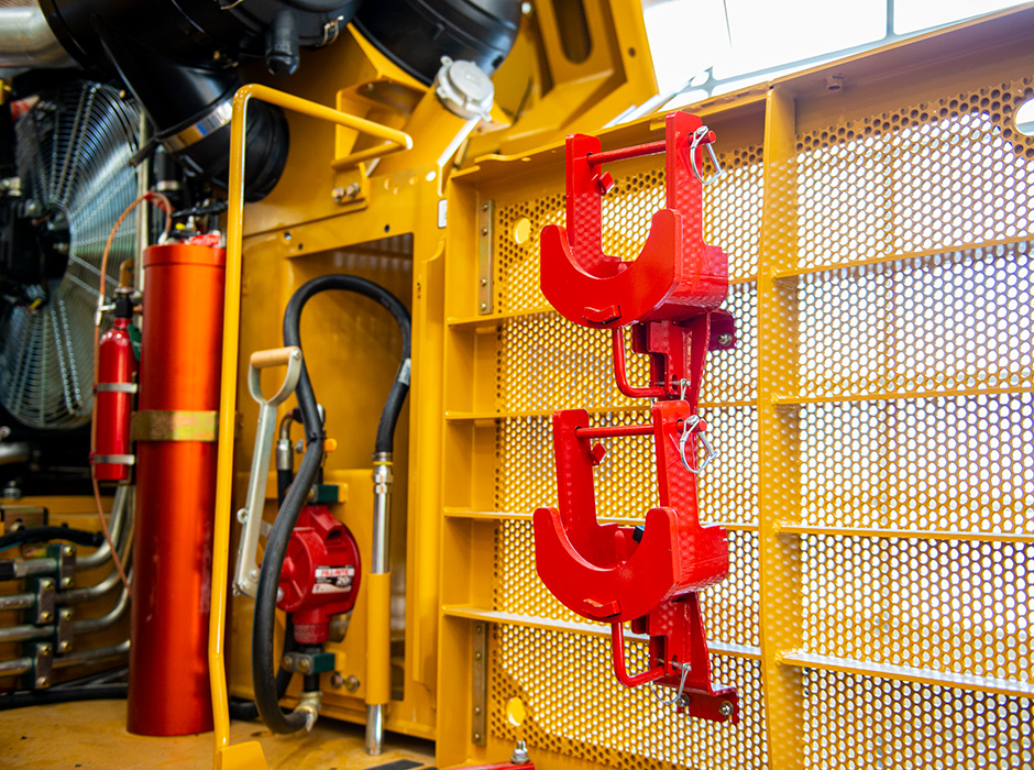 Image of Mackolines Machines & Hire machines come equipped with appropriate safety equipment. Ensure that it is stored in the correct location and that all crew members understand how, when, where and why to use it.