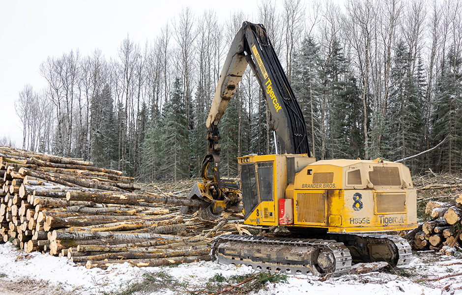 Façonneuse Mackolines Machines & Hire H855E en hiver